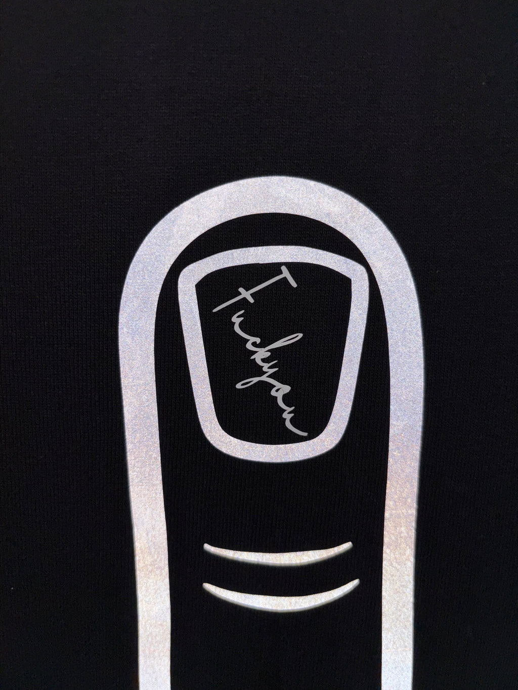 “Flipping the bird” 3M Black T-shirt